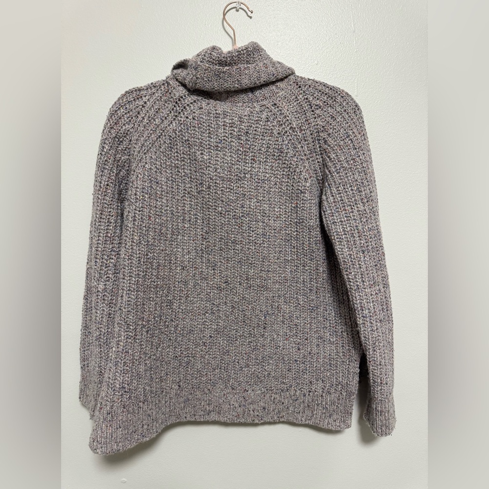 Women’s Madewell Colorfleck Ribbed Turtleneck Sweater - Picture 6 of 12